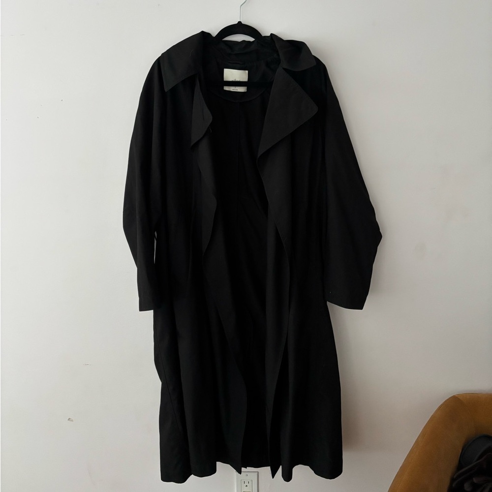 Aritzia Wilfred Trench Coat - Black, Small